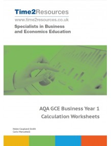 AQA GCE Business Year 1 Calculation Worksheets CD & printed
